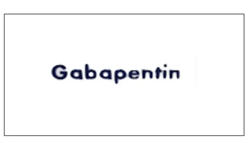 Napis "Gabapentin" w ciemnoniebieskim kolorze. Lek Gabapentin Teva pomaga w leczeniu bólu neuropatycznego.